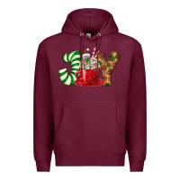 Burgundy Joy Premium Hoodie - BundleAndBundleShop