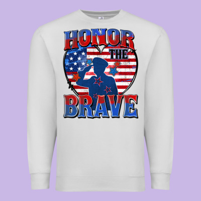 Honor The Brave Premium Sweatshirt Designed By Zillion Design Studio