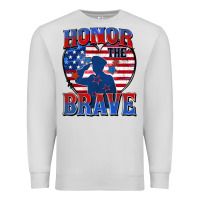Dove Grey honor the brave Premium Sweatshirt - Zillion Design Studio