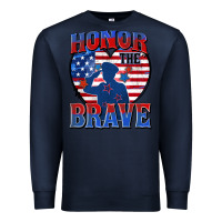 Navy honor the brave Premium Sweatshirt - Zillion Design Studio