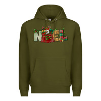 Army Green noel Premium Hoodie - BundleAndBundleShop