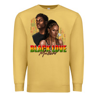 Antique Gold afro black love matters Premium Sweatshirt - texasbilliewilder