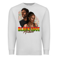 Dove Grey afro black love matters Premium Sweatshirt - texasbilliewilder