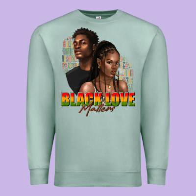 Premium Sweatshirt afro black love matters