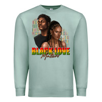 Seafoam afro black love matters Premium Sweatshirt - texasbilliewilder