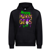 Black happy mardi gras y'all gnome Urban Hoodie - JahusDesignShop