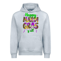 Heather Grey happy mardi gras y'all gnome Urban Hoodie - JahusDesignShop
