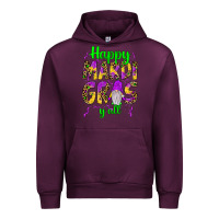 Mauve Wine happy mardi gras y'all gnome Urban Hoodie - JahusDesignShop