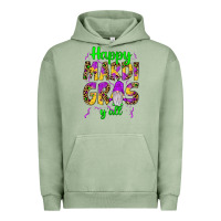 Pigment Oil Green happy mardi gras y'all gnome Urban Hoodie - JahusDesignShop