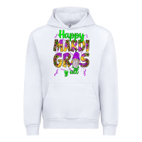 White happy mardi gras y'all gnome Urban Hoodie - JahusDesignShop