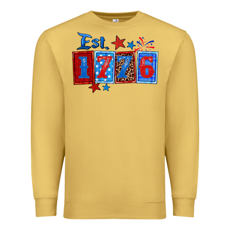 Est 1776 Premium Sweatshirt by Zillion Design Studio | Teevron