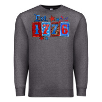 Charcoal Heather est 1776 Premium Sweatshirt - Zillion Design Studio