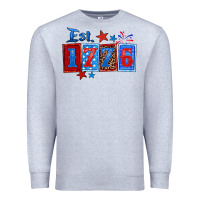 Heather Grey est 1776 Premium Sweatshirt - Zillion Design Studio