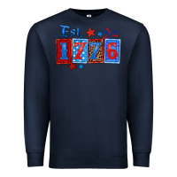 Navy est 1776 Premium Sweatshirt - Zillion Design Studio