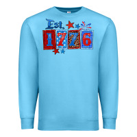 Ocean Blue est 1776 Premium Sweatshirt - Zillion Design Studio