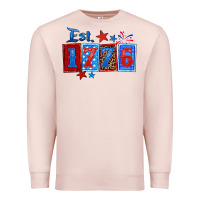 Pale Pink est 1776 Premium Sweatshirt - Zillion Design Studio