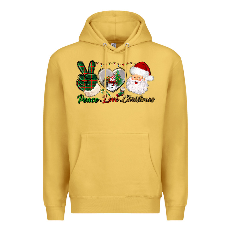 Peace Love Christmas Premium Hoodie by BundleAndBundleShop | Teevron