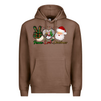 Chestnut peace love christmas Premium Hoodie - BundleAndBundleShop