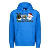 True Royal peace love christmas Premium Hoodie - BundleAndBundleShop