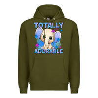 Army Green totally adorable elephant boy Premium Hoodie - AdoDesignShop
