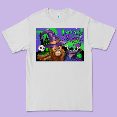 Too Cute To Spook Baby Orangutan Premium Tee Designed By Lillyallendesigns