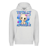 Dove Grey totally adorable elephant boy Premium Hoodie - AdoDesignShop
