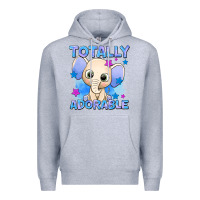 Heather Grey totally adorable elephant boy Premium Hoodie - AdoDesignShop