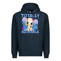 Navy totally adorable elephant boy Premium Hoodie - AdoDesignShop