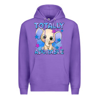 Purple totally adorable elephant boy Premium Hoodie - AdoDesignShop