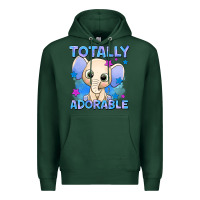 Sports Green totally adorable elephant boy Premium Hoodie - AdoDesignShop