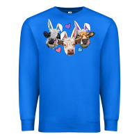 True Royal Easter Cows With Bunny Ears Premium Sweatshirt - RanaPortraitStore