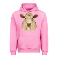 Fuchsia Pink charolais Urban Hoodie - JahusDesignShop