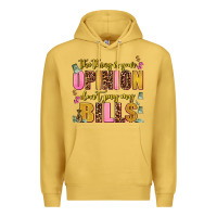 Antique Gold the thing is your opinion dont pay my bills Premium Hoodie - AdoDesignShop