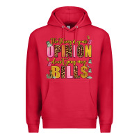 Cardinal the thing is your opinion dont pay my bills Premium Hoodie - AdoDesignShop