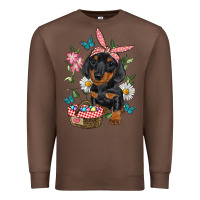 Chestnut Easter Dachshund Premium Sweatshirt - RanaPortraitStore