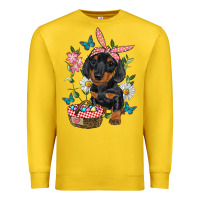 Lemon Easter Dachshund Premium Sweatshirt - RanaPortraitStore