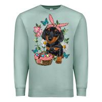Seafoam Easter Dachshund Premium Sweatshirt - RanaPortraitStore