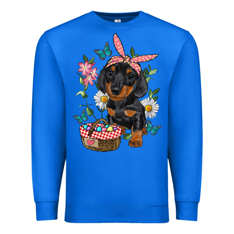 Easter Dachshund Premium Sweatshirt by RanaPortraitStore | Teevron