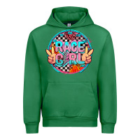 Emerald race girl with leopard and peace hand Urban Hoodie - AdoDesignShop