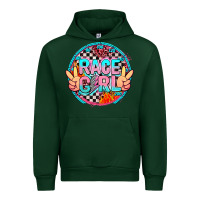 Forest Green race girl with leopard and peace hand Urban Hoodie - AdoDesignShop