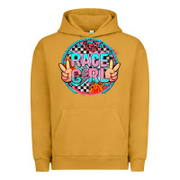 Pigment Peanut Butter race girl with leopard and peace hand Urban Hoodie - AdoDesignShop