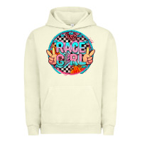 Pigment Pistachio race girl with leopard and peace hand Urban Hoodie - AdoDesignShop