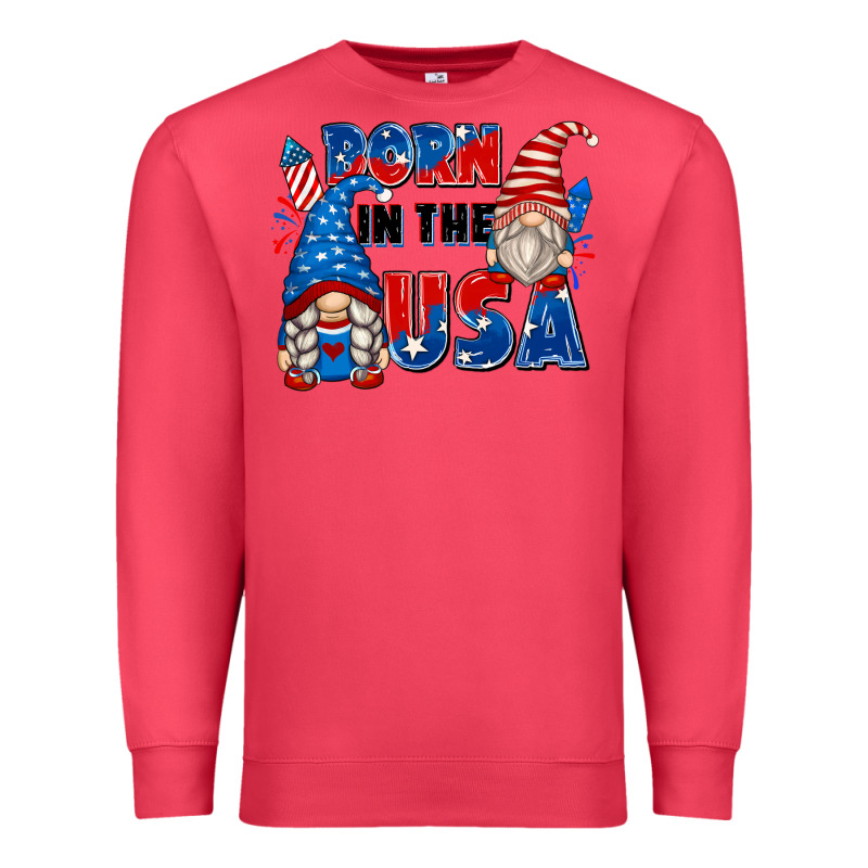 Born In The Usa Premium Sweatshirt by Zillion Design Studio | Teevron