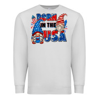 Dove Grey born in the usa Premium Sweatshirt - Zillion Design Studio
