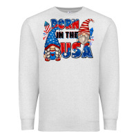 Oatmeal Heather born in the usa Premium Sweatshirt - Zillion Design Studio