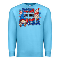 Ocean Blue born in the usa Premium Sweatshirt - Zillion Design Studio