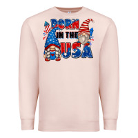 Pale Pink born in the usa Premium Sweatshirt - Zillion Design Studio