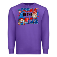 Purple born in the usa Premium Sweatshirt - Zillion Design Studio