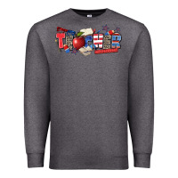Charcoal Heather American teacher Premium Sweatshirt - Zillion Design Studio