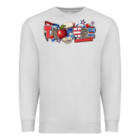 Dove Grey American teacher Premium Sweatshirt - Zillion Design Studio